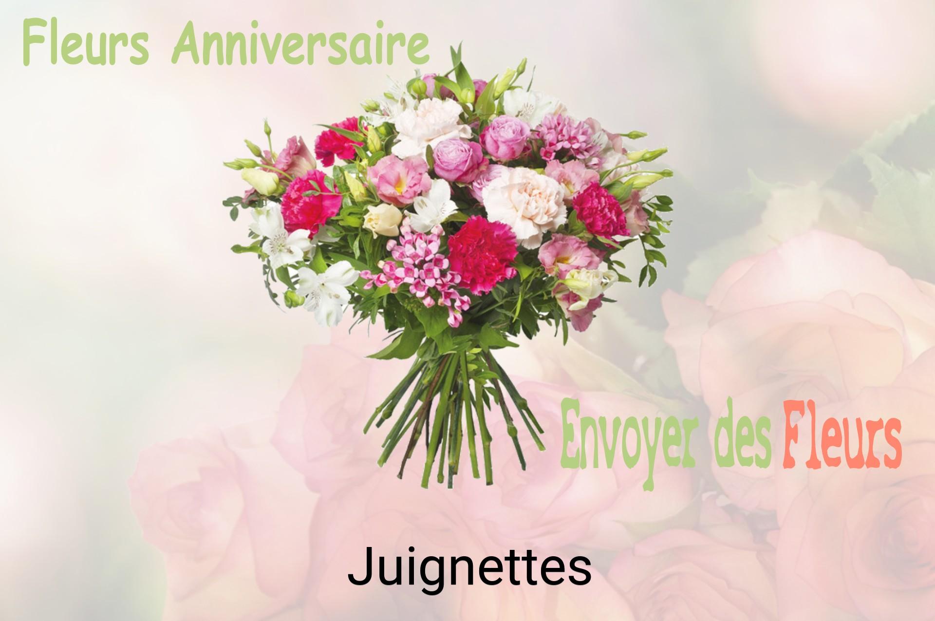 Bouquet de fleurs d’anniversaire livré à Juignettes